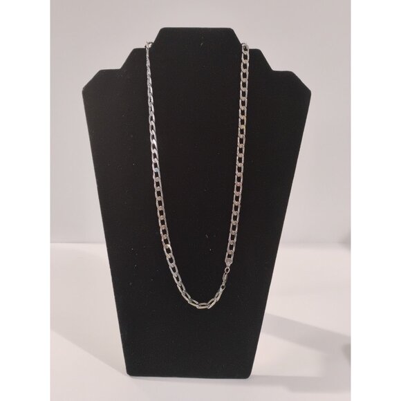 Sterling Silver 925 Flat Chain Necklace 24” ( 1.6mm) -3.33 gr - Picture 8 of 16
